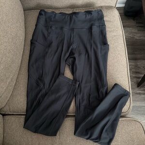 lululemon athletica Fleece Black Women's Leggings